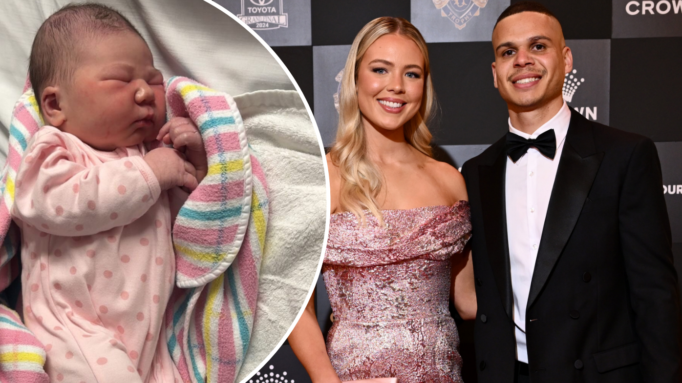 AFL player and partner welcome their third child almost a year on from their high-profile split
