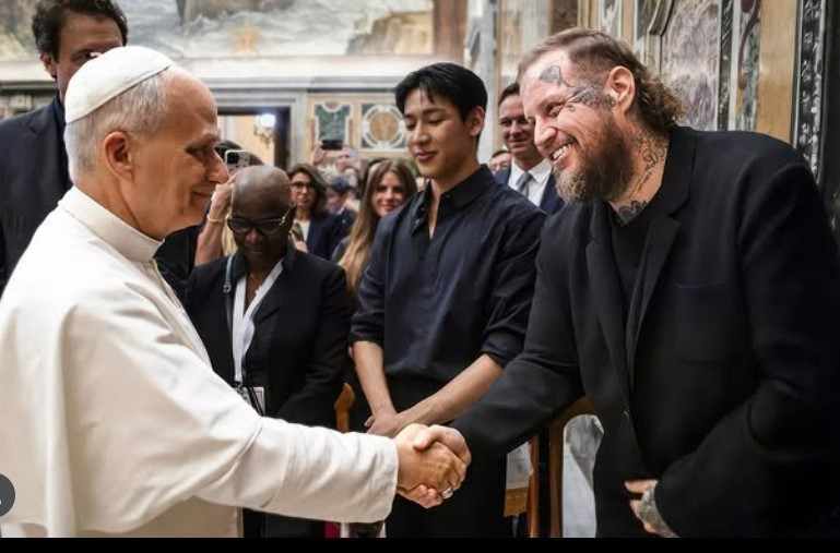 'From rock bottom to holy ground': Singer Jelly Roll meets Pope Leo after Vatican City concert