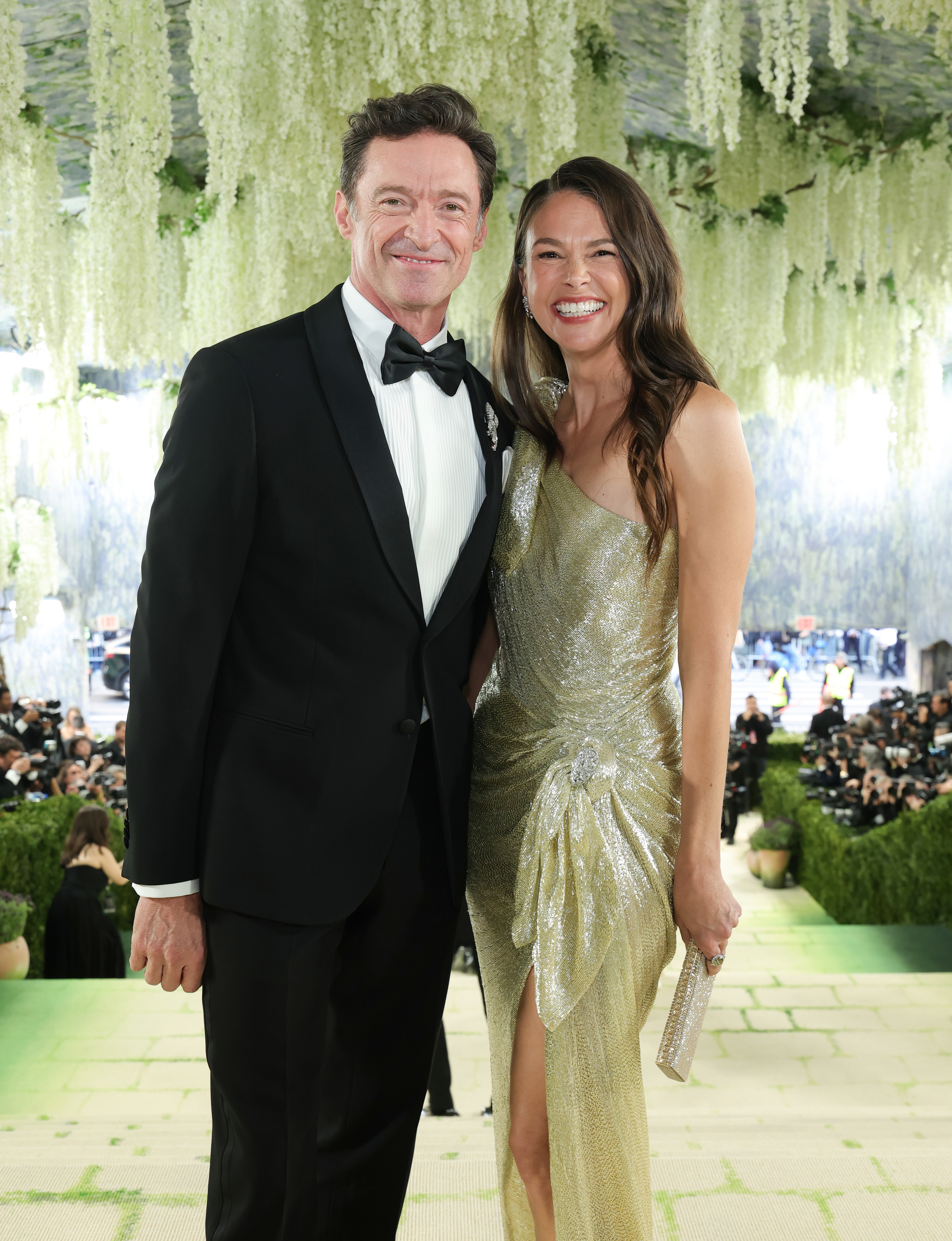 Hugh Jackman and Sutton Foster arrive hand-in-hand for loved-up Met Gala debut