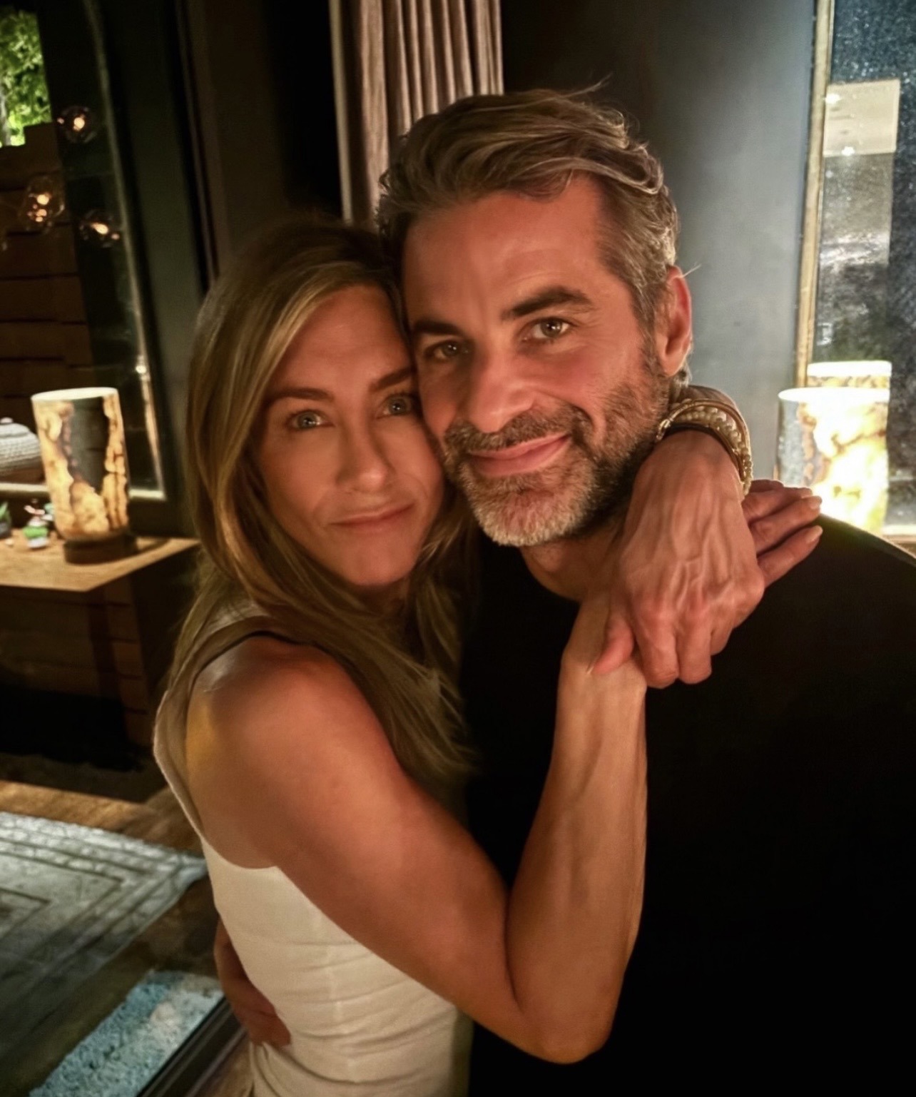 Jennifer Aniston shares rare loved-up snap with hypnotherapist boyfriend Jim Curtis
