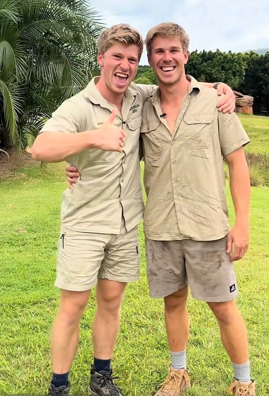 Robert Irwin's hilarious reaction as he meets the winner of the lookalike contest held in his honour