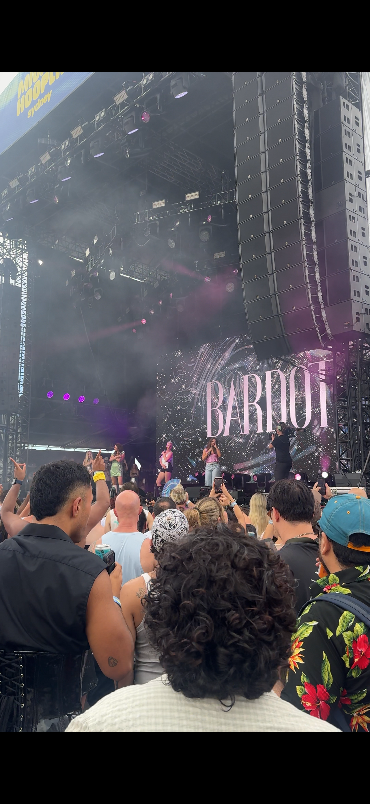 Iconic girl group Bardot light up Sydney's Mighty Hoopla festival as they reunite for the first time in 24 years