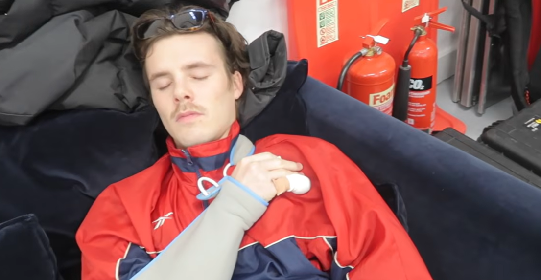 Cruz Beckham reveals his gruesome injury as he shares behind-the-scenes footage from filming his music video amid family feud