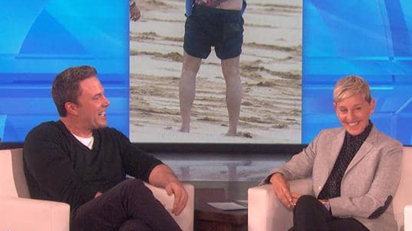 Ben Affleck Defends Massive Back Tattoo On Ellen Degeneres Show 9celebrity 6476