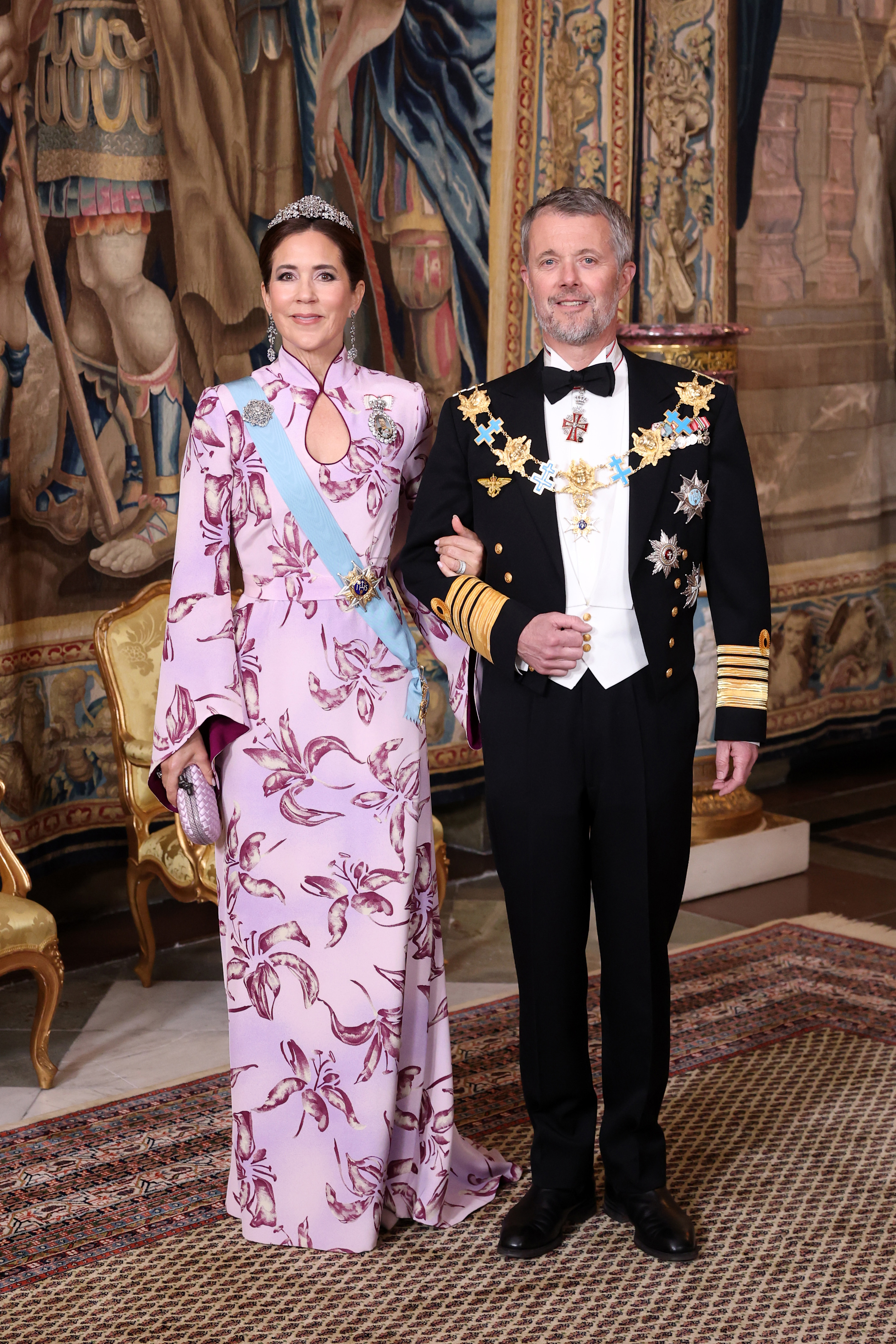 Queen Mary makes glamorous return to royal duties after death of her father John Donaldson