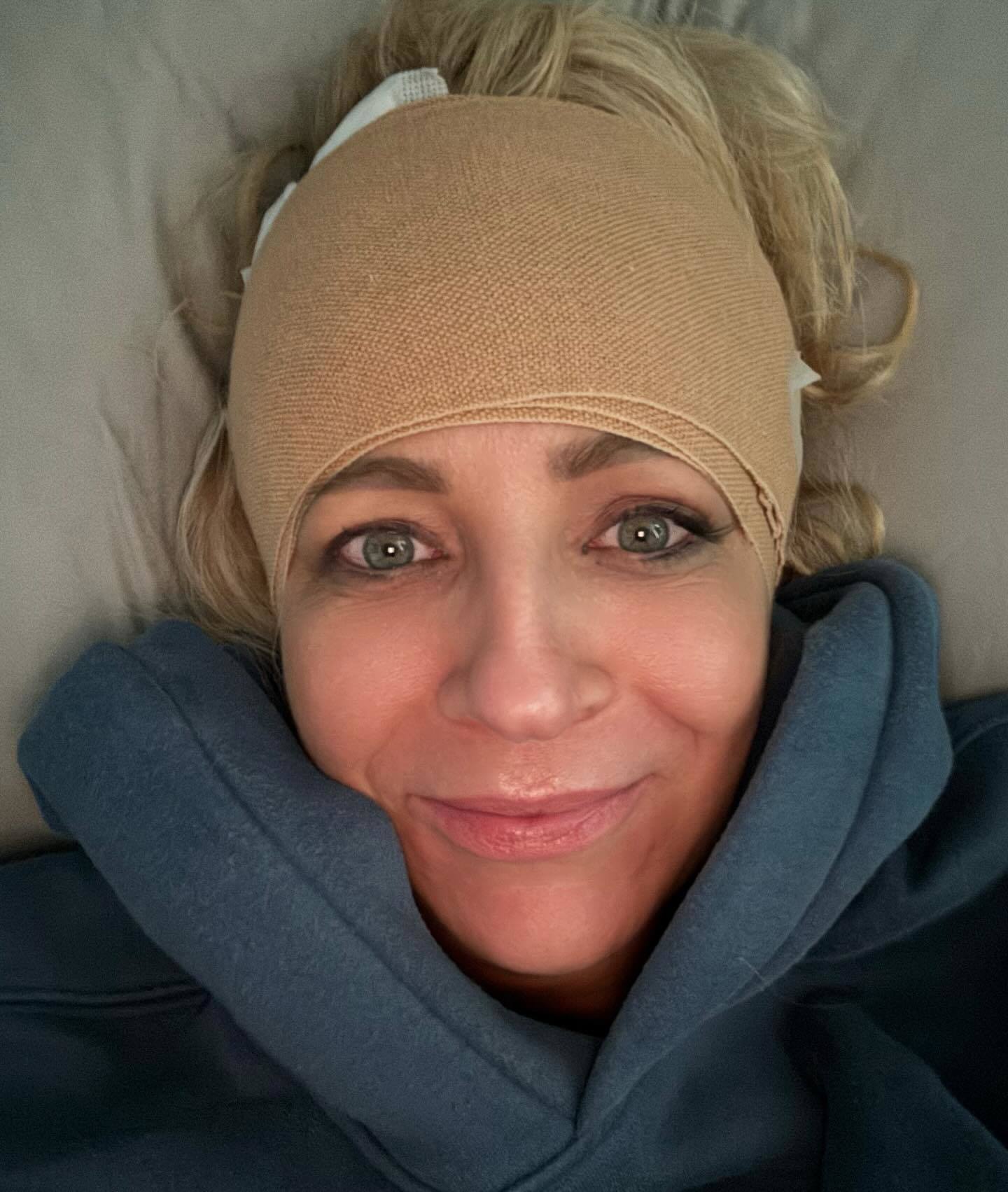 'Like a crime scene': Carrie Bickmore to undergo surgery after 'walking into a wall' in horror injury