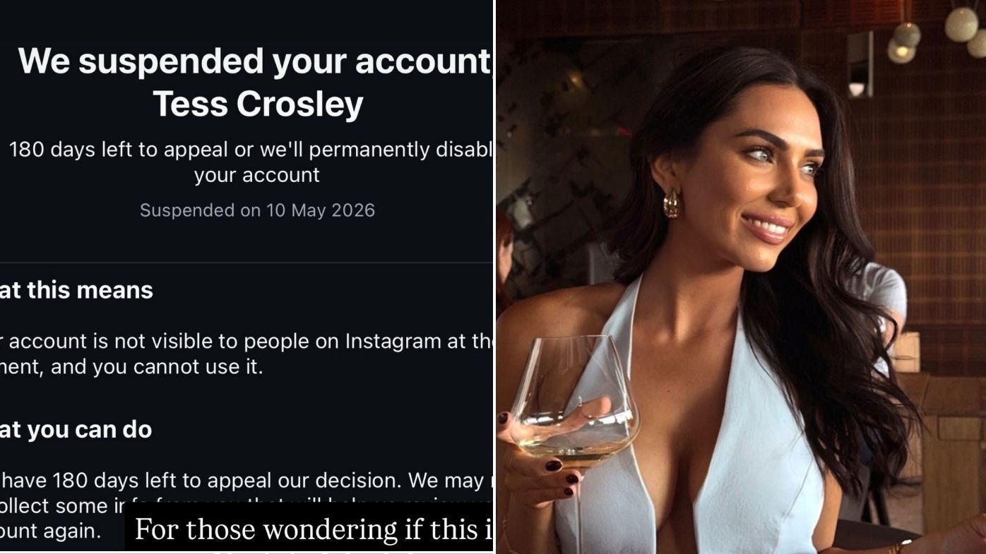 Tess Crosley changes name, forced to make new Instagram account weeks after calling out 'derogatory' abuse