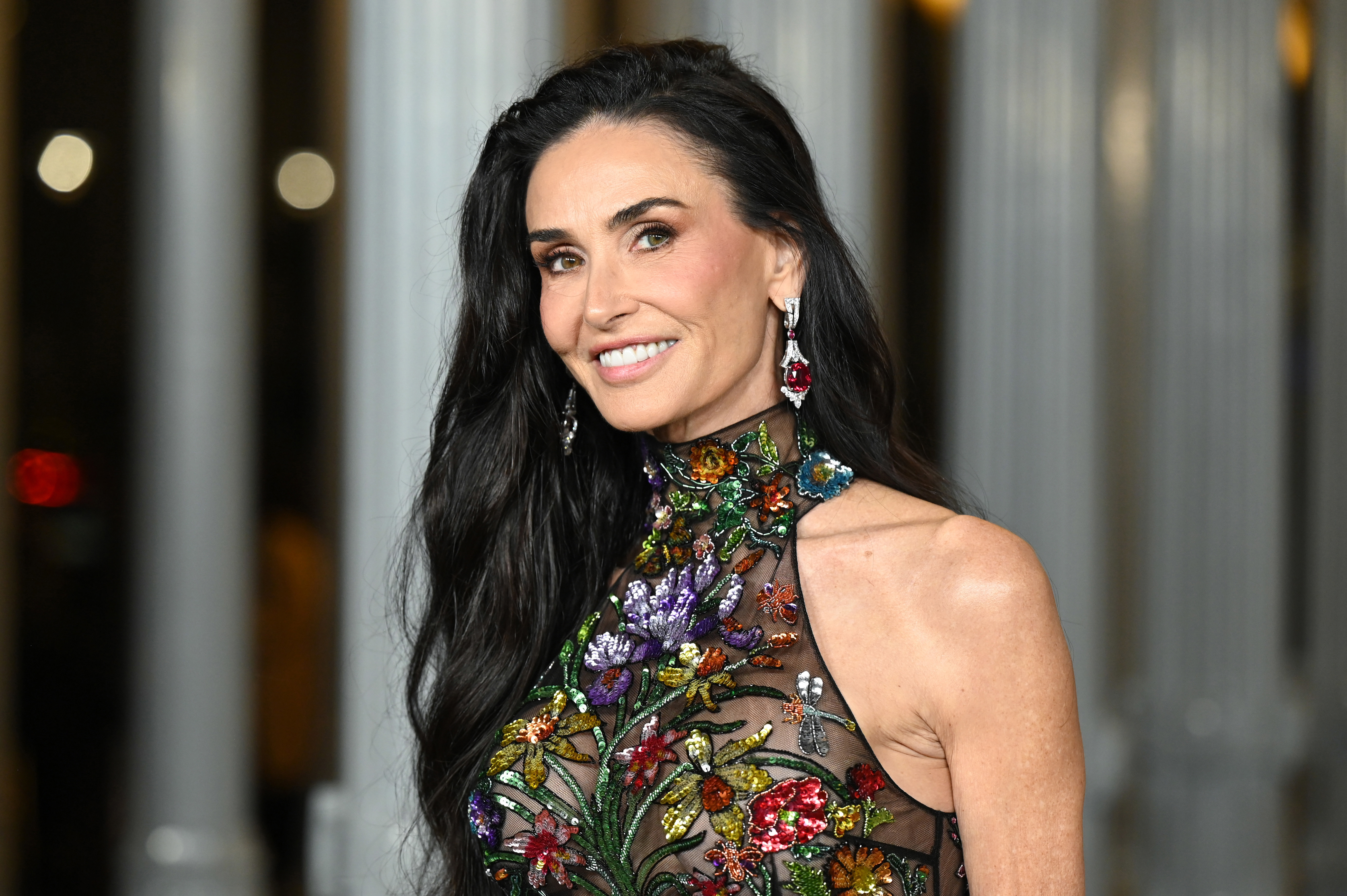 Demi Moore turns heads in an embellished 'naked dress' as stars assemble for the Los Angeles County Museum of Art Gala