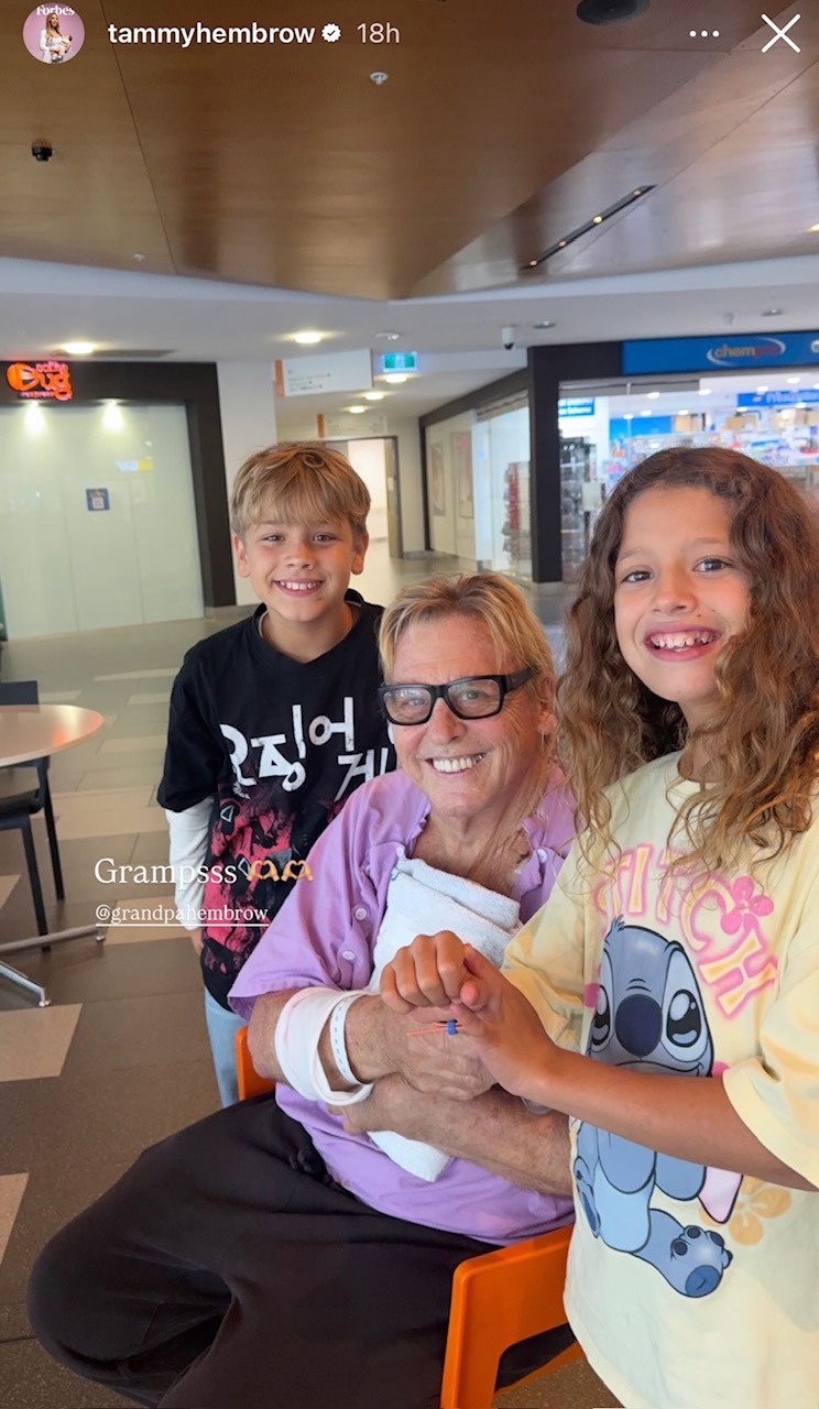 Tammy Hembrow shares an update on her actor father Mark Hembrow after his hospital scare