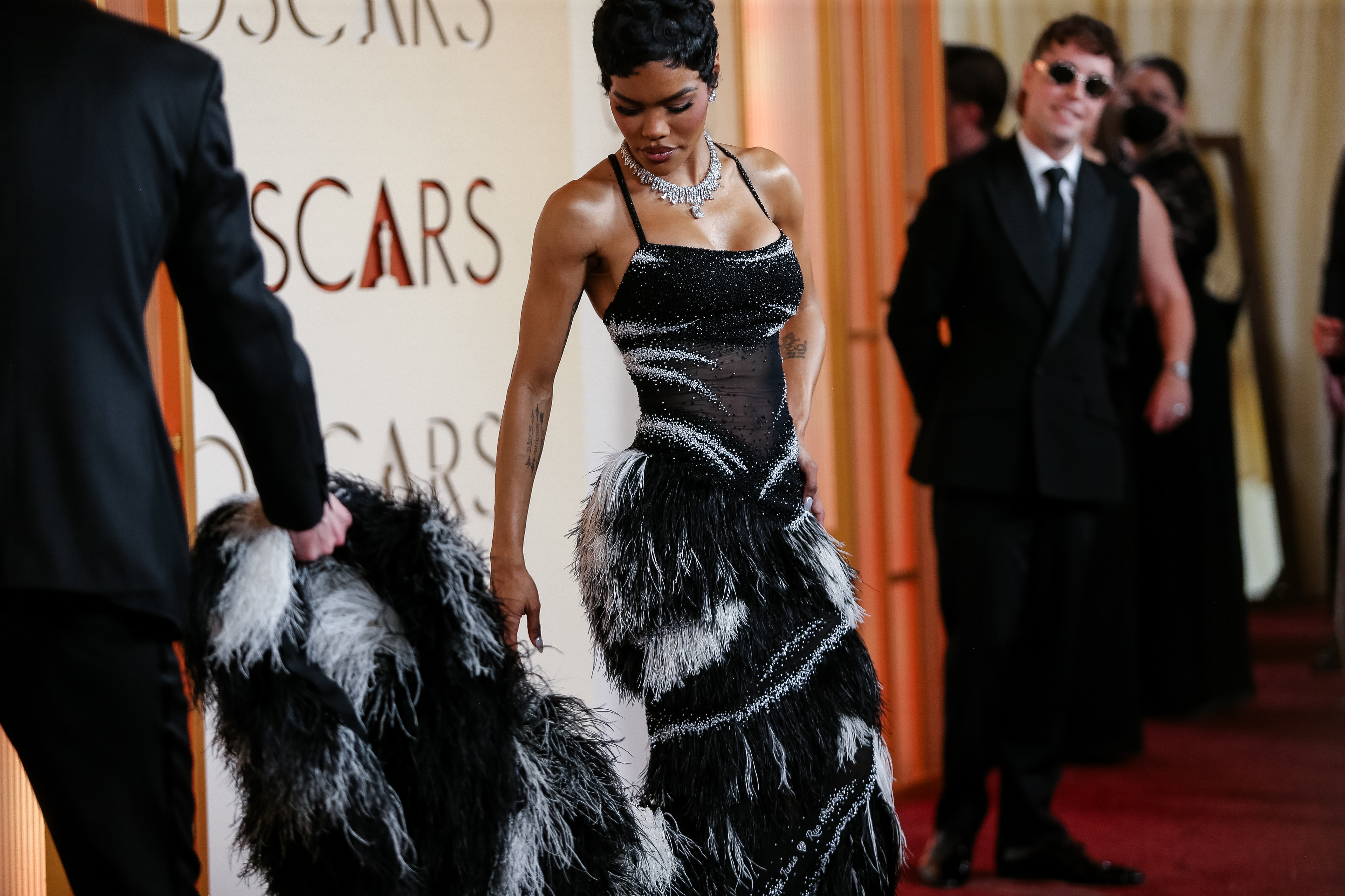 'You're very rude': Video shows Teyana Taylor saying she was 'shoved' at Oscars, Academy responds