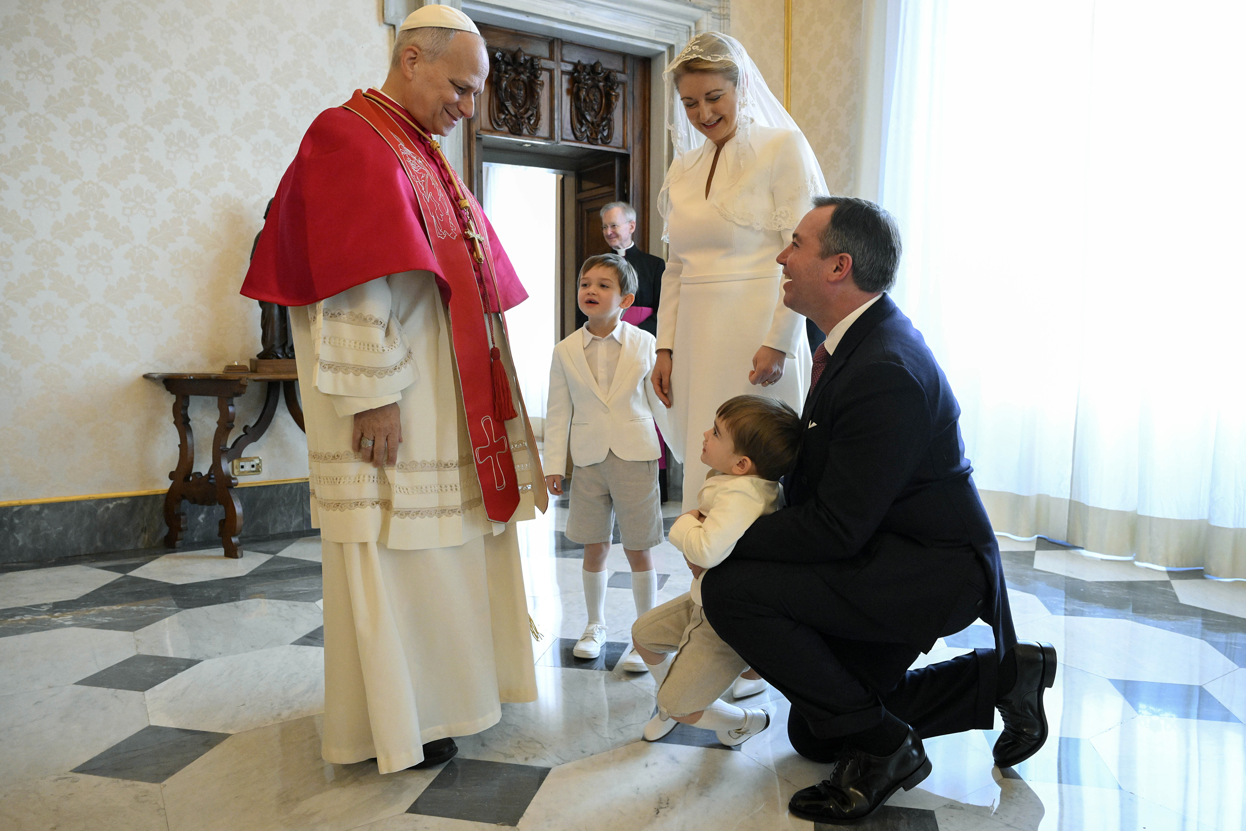 Royal siblings meet Pope Leo as their mother exercises rare privilege during special audience