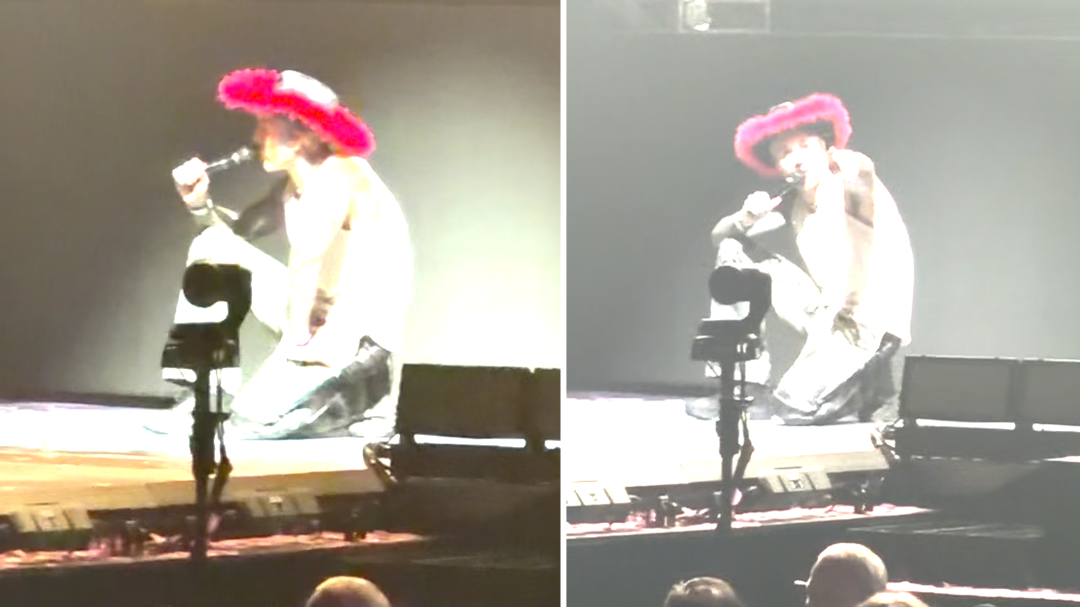 'Wild' moment when rockstar Oli Sykes slams fans for leaving his concert early