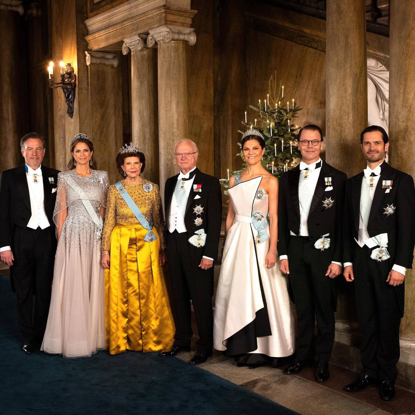 Sweden's royals attend Nobel Prize gala, complete with glittering tiaras and gowns