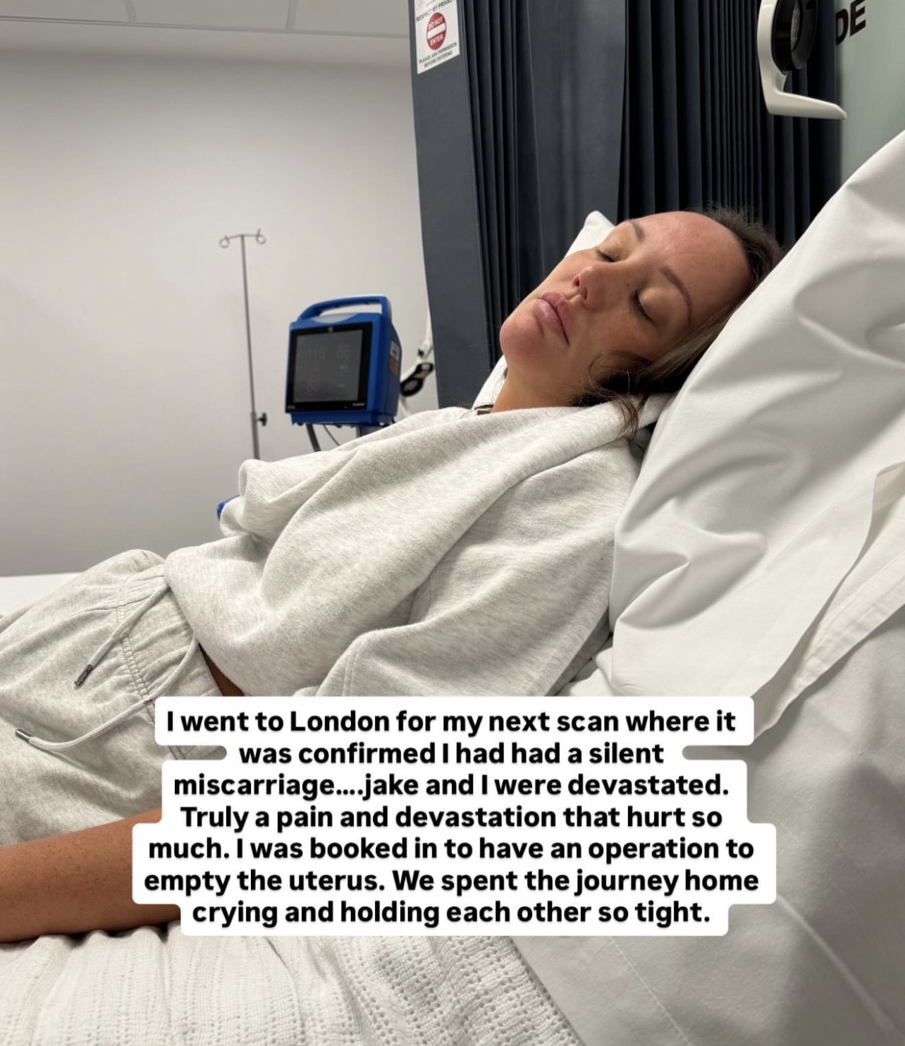 Charlotte Crosby's devastation after silent miscarriage: 'We spent the journey home crying'