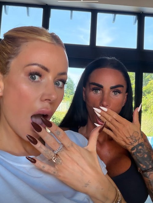Katie Price puts on a brave face to make light of husband's missing status in Instagram post