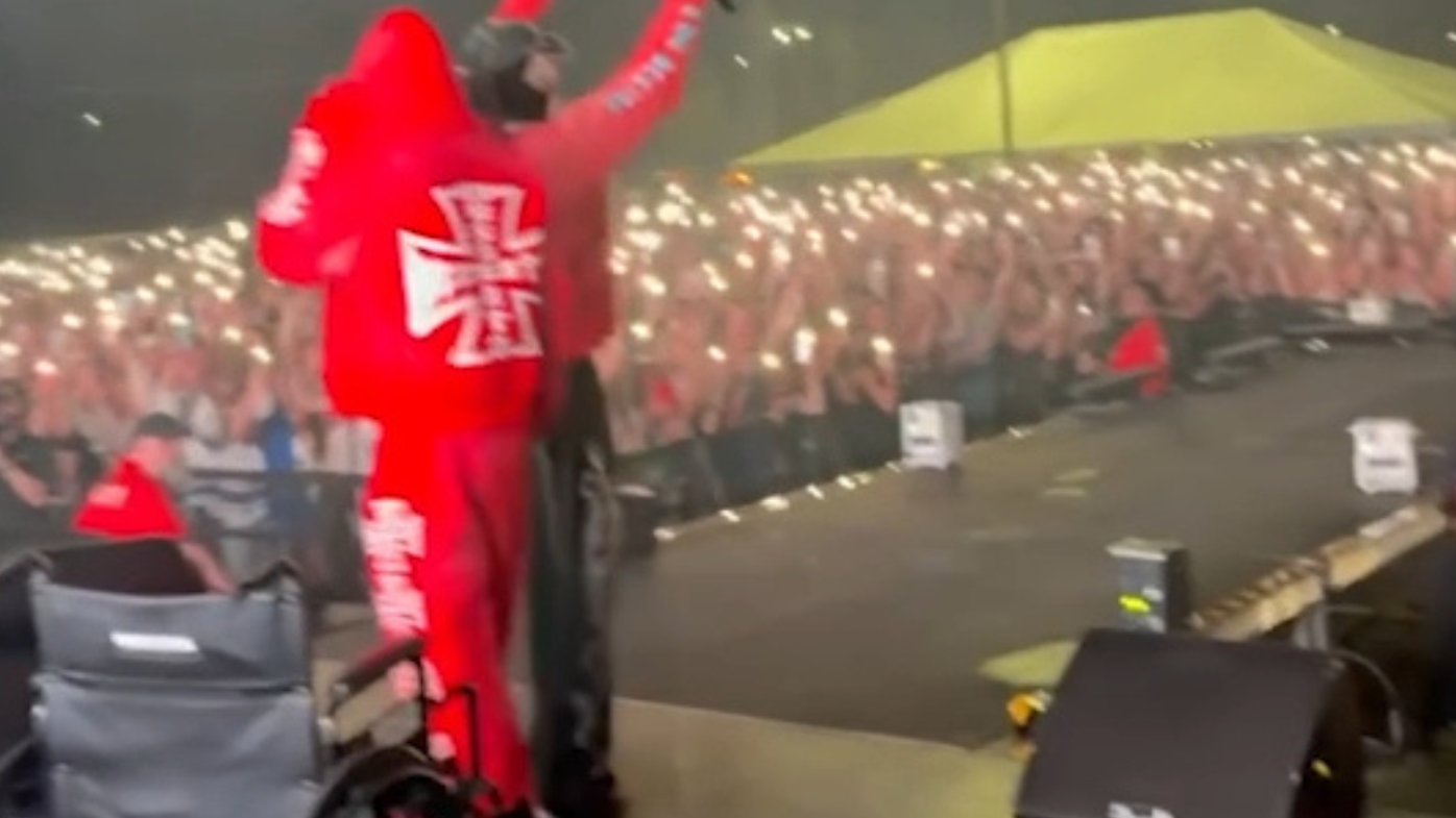 Rapper Offset emerges from wheelchair to perform at Coachella days after being shot
