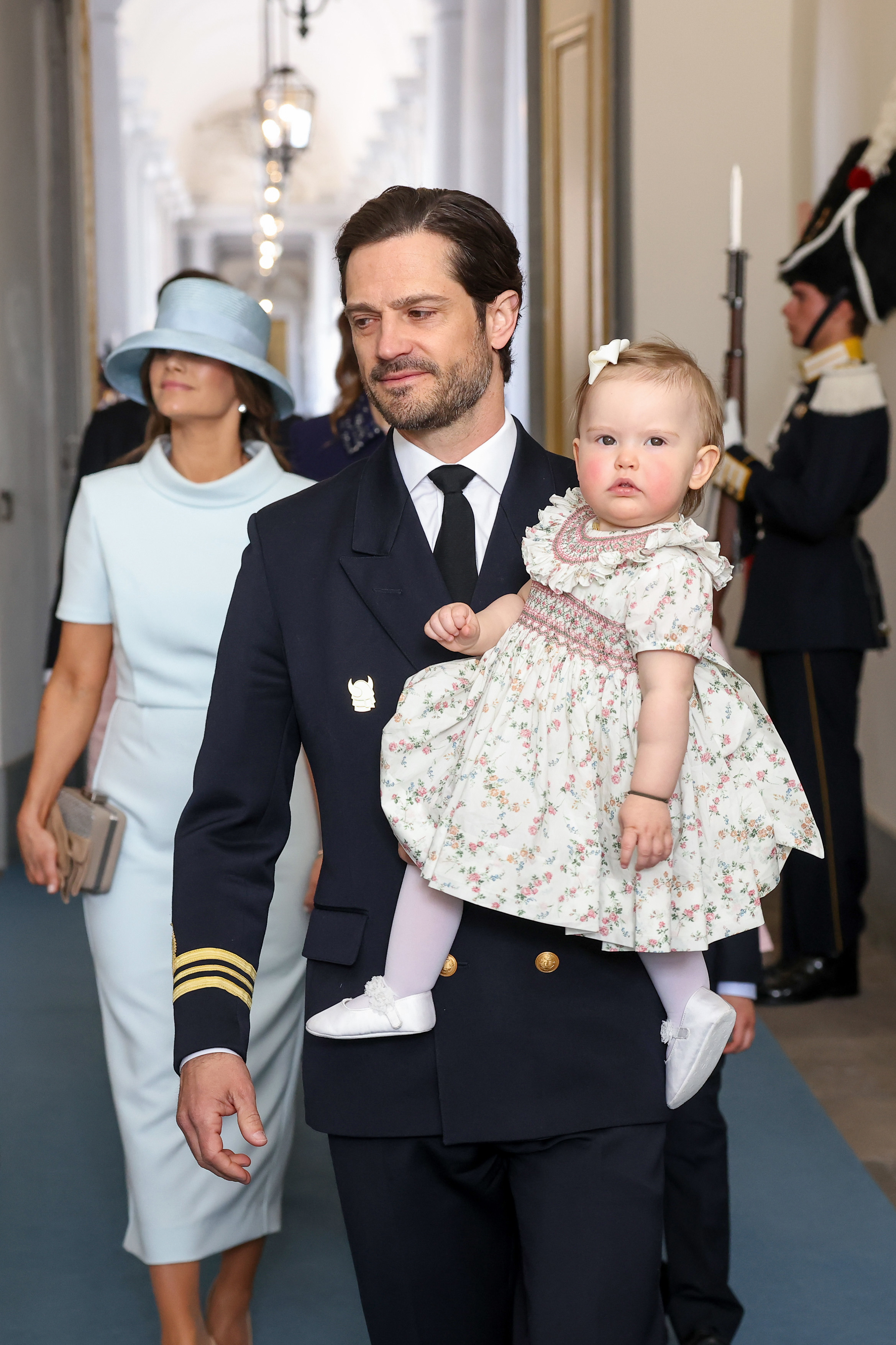 Sweden's baby princess steals the show at grandfather's 80th birthday celebrations