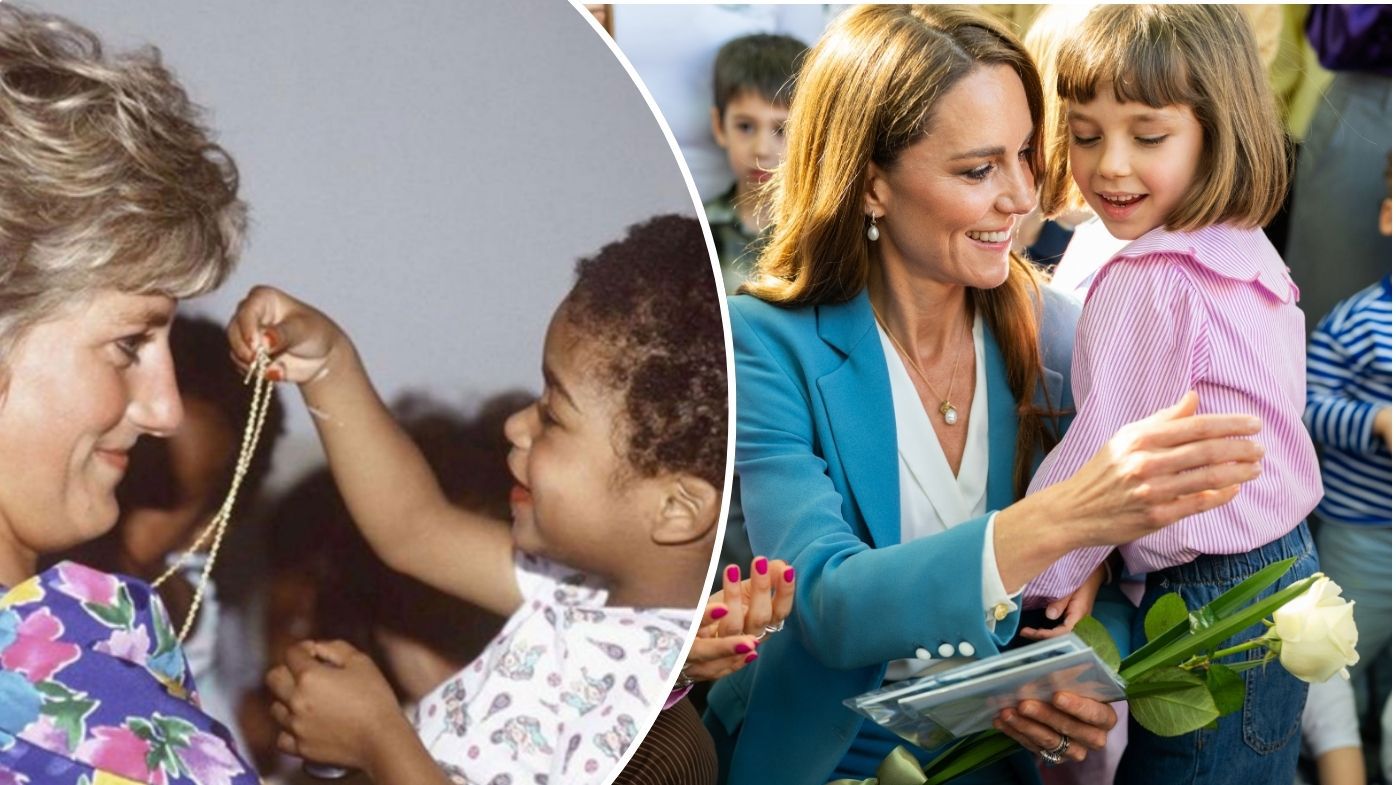 Diana was the 'queen of hearts'. Decades after her, Kate is firmly now the 'queen of children's hearts'