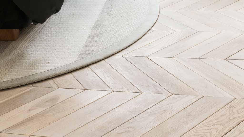 The parquetry flooring was a stroke of genius.