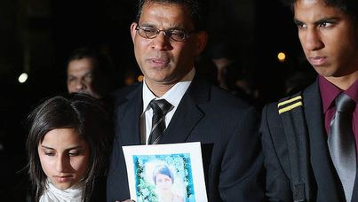 The family of London nurse Jacintha Saldanha.