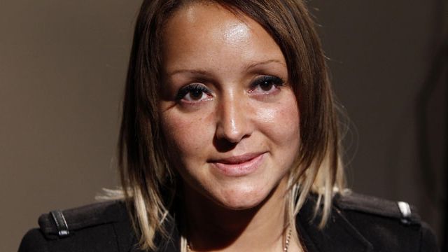 Gemma Wilkinson after being reunited with her daughter Atiya Anjum-Wilkinson. (AAP)