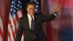 Mitt Romney before his concession speech. (AAP)