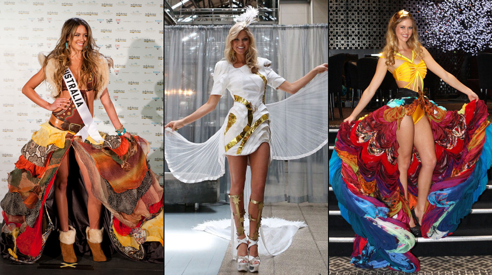 The costumes for Miss Universe Australia 2010, Miss Universe Australia 2012 and Miss Universe Australia 2011.
