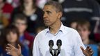 Barack Obama at a campaign event at Lima, Ohio. (AAP)