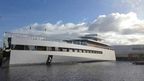 The super yacht was launched by Jobs's widow and three of their children.