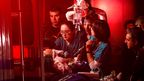 Medical workers assist a patient into an ambulance during an evacuation of New York University's Tisch Hospital. (AAP)