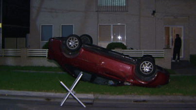 Vehicles were damaged after a Sydney party spiraled out of control last night.