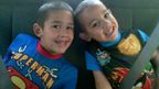 Connor Barthe, six, and his brother Noah, four.