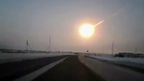 A meteor flying over Chelyabinsk. (AAP)