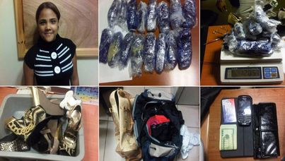 The singer allegedly tried to hied the drugs inside shoes in her luggage. (AAP)