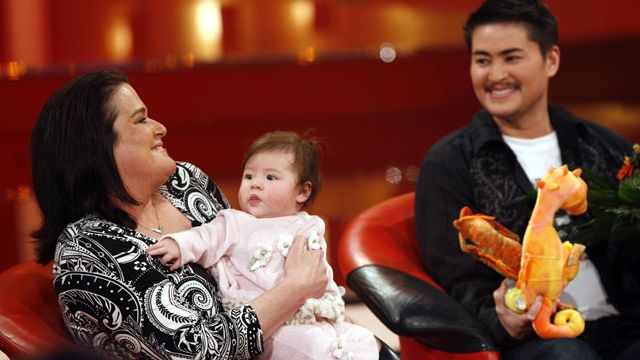Nancy and Thomas Beatie and their daughter Susan. (AAP)