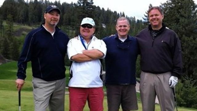 Tag players Bill Akers, Patrick Schultheis, Sean Raftis and Mike Konesky.