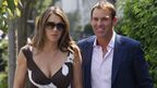 Liz Hurley and Shane Warne. (Getty)