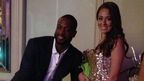 Dwyane Wade with student Nicole Muxo.