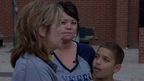 'Hero' teacher Rhonda Crosswhite with mother Brandi Kline and her son Damian Britton.