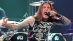 Tim Lambesis performs with As I Lay Dying at the second annual Revolver Golden Gods Awards in Los Angeles. (AAP)