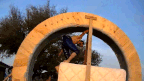 This US thrill-seeker is one of many to try out a home-made slide. We take a look at some of the best constructions around the world.