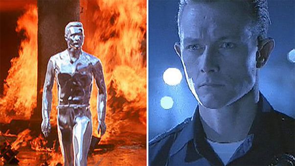 The shape-shifting liquid metal evokes Terminator antagonist T-1000 (Hemdale/Pacific Western/Orion Pictures)