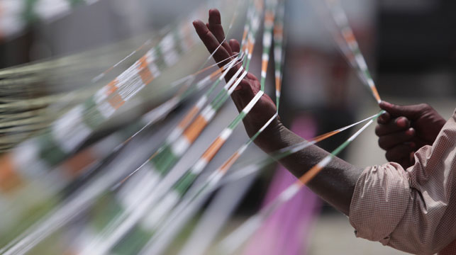 Delhi, India, bans kite strings sharpened with glass after three deaths 