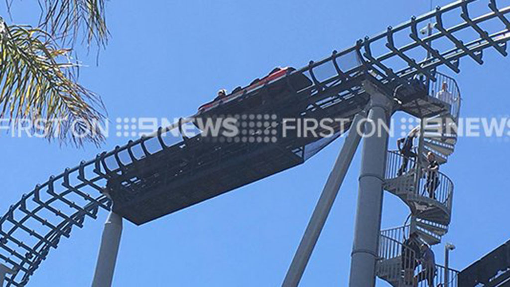 Video shows firefighters rescuing riders stuck on rollercoaster at SeaWorld  San Antonio