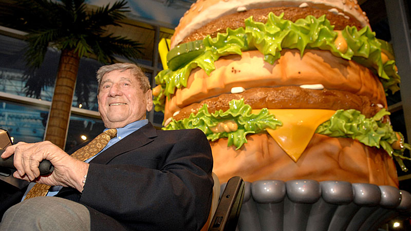 Michael "Jim" Delligatti  got permission to try his new burger in 1967 and sales jumped 12 percent. (AAP)