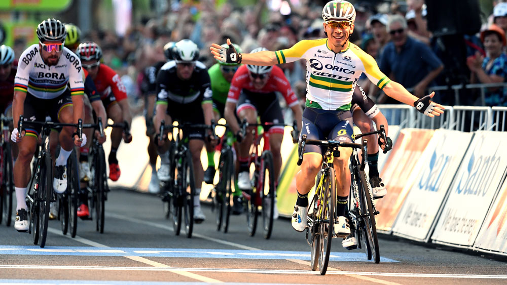 Tour Down Under star Caleb Ewan thriving in cycling's danger zone
