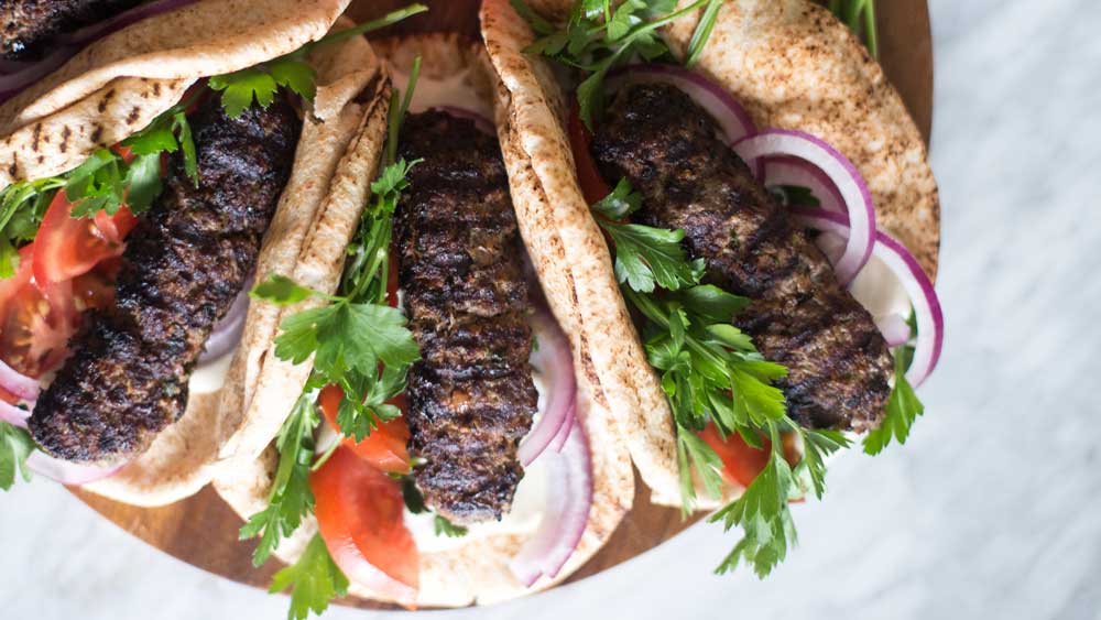 Beef kofta wrap with tahini sauce recipe - 9Kitchen