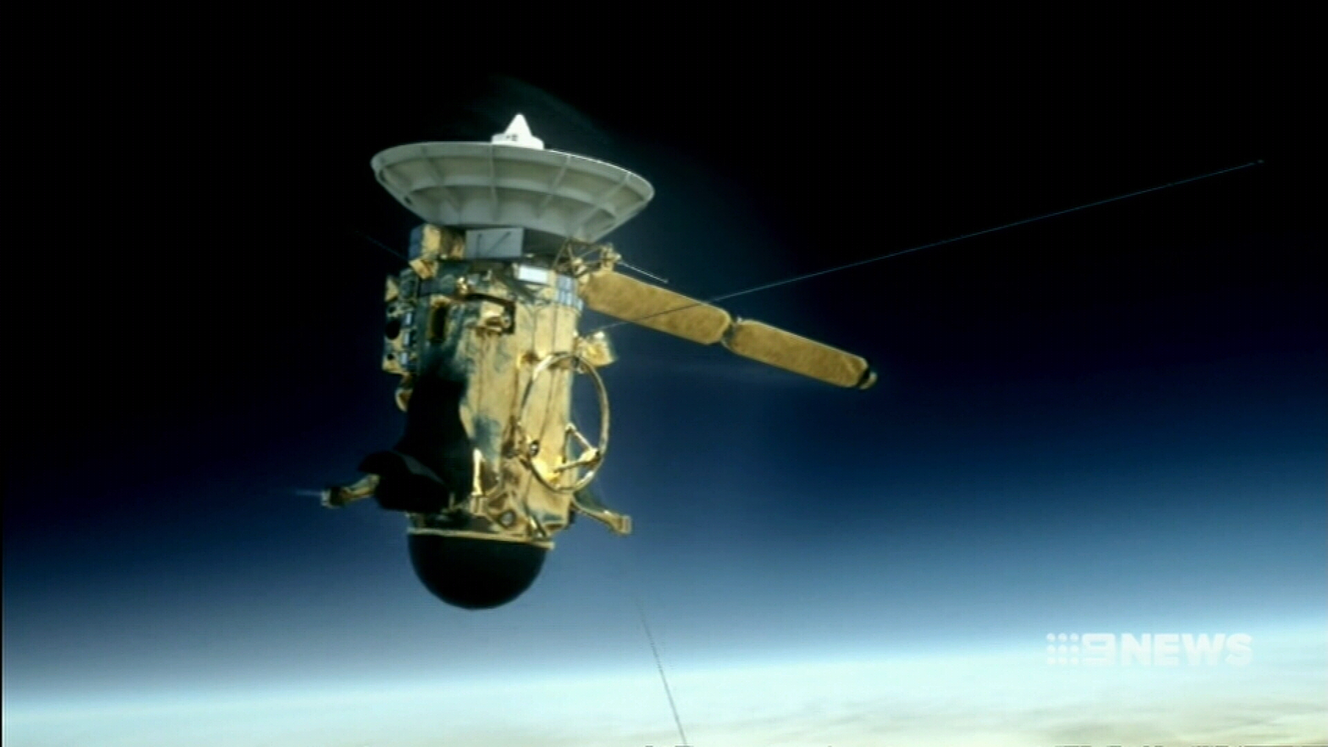 The Cassini spacecraft has one final, fiery mission. (9NEWS)