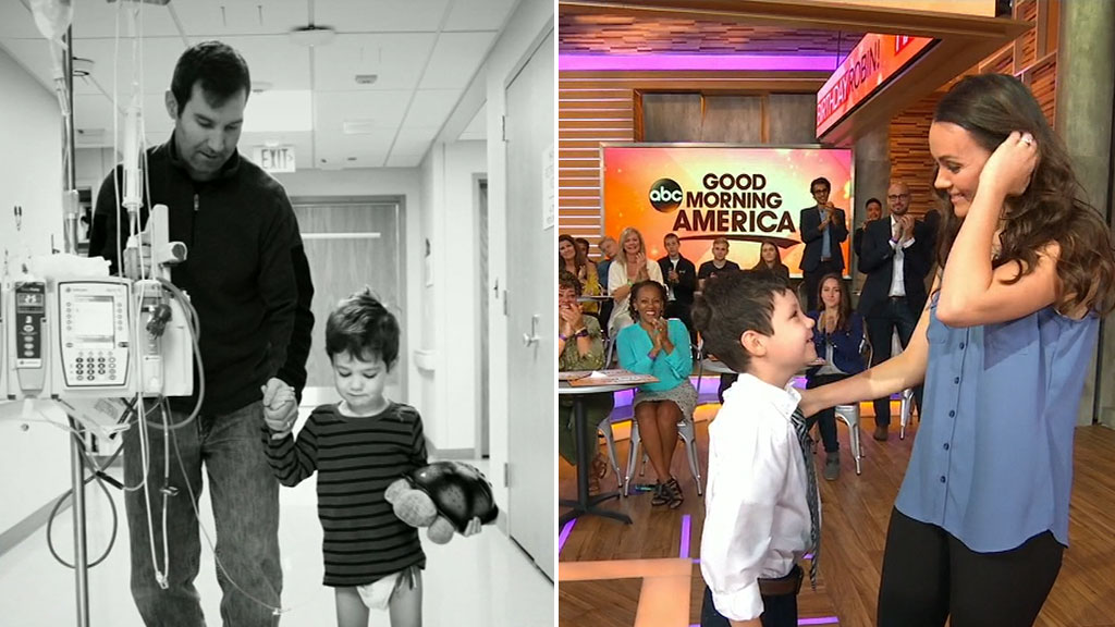 Young cancer survivor meets bone marrow donor who ‘saved his life’(02)