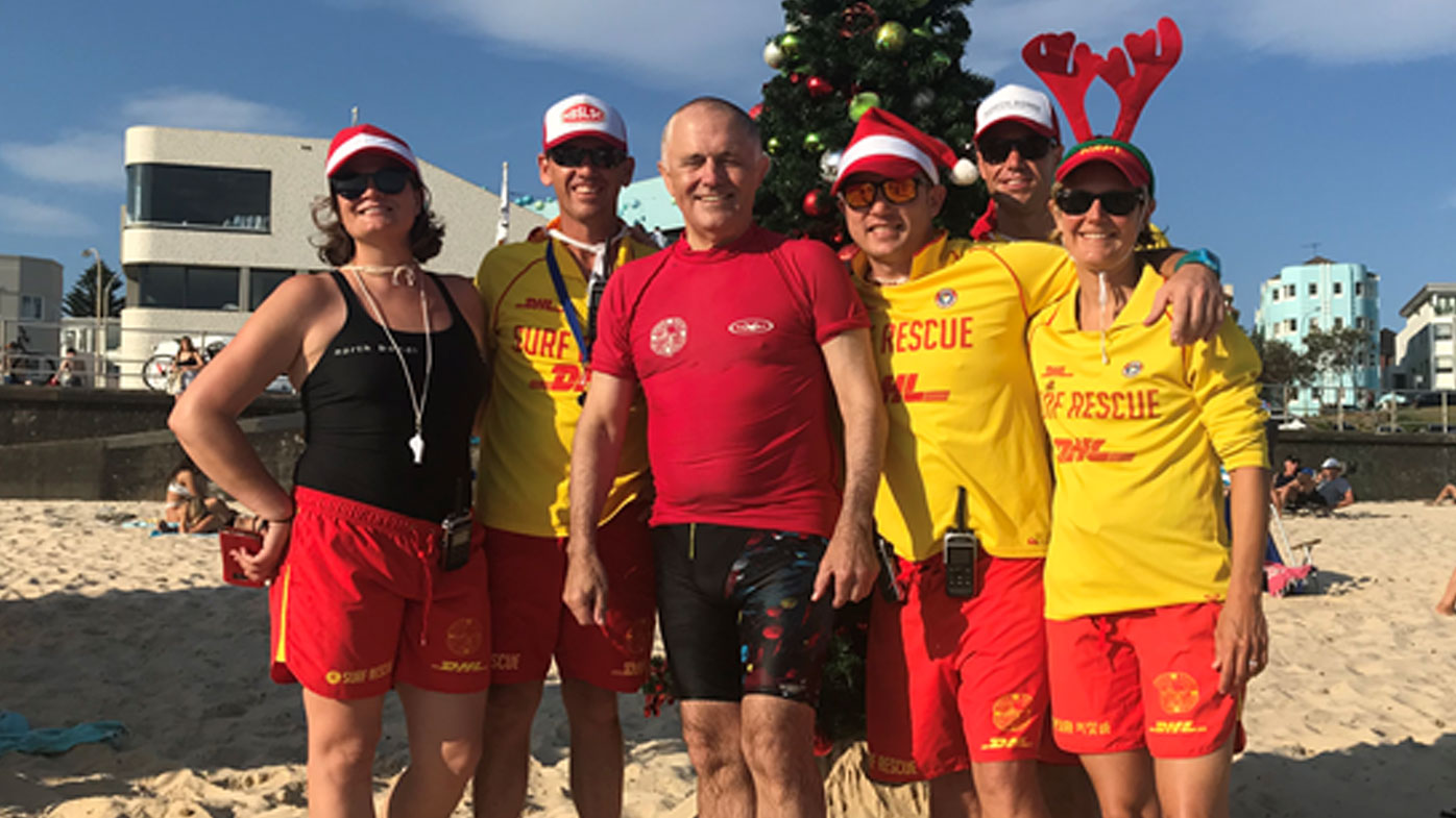 Malcolm Turnbull at Bondi Beach - 9News